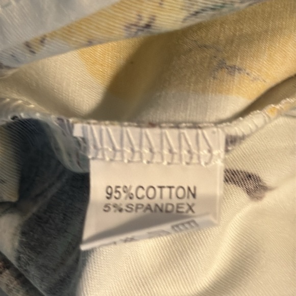 Taydey Fashion Sz M elastic waist pleated lemons print full skirt new - Picture 7 of 9